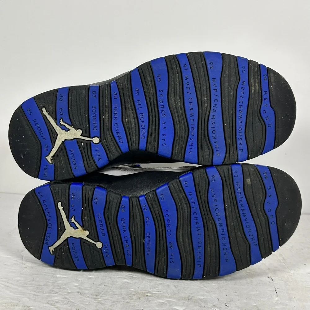Nike Air Jordan Retro X 10 White & Blue‎ Shoes 310805-108 Sz 9.5 no Box